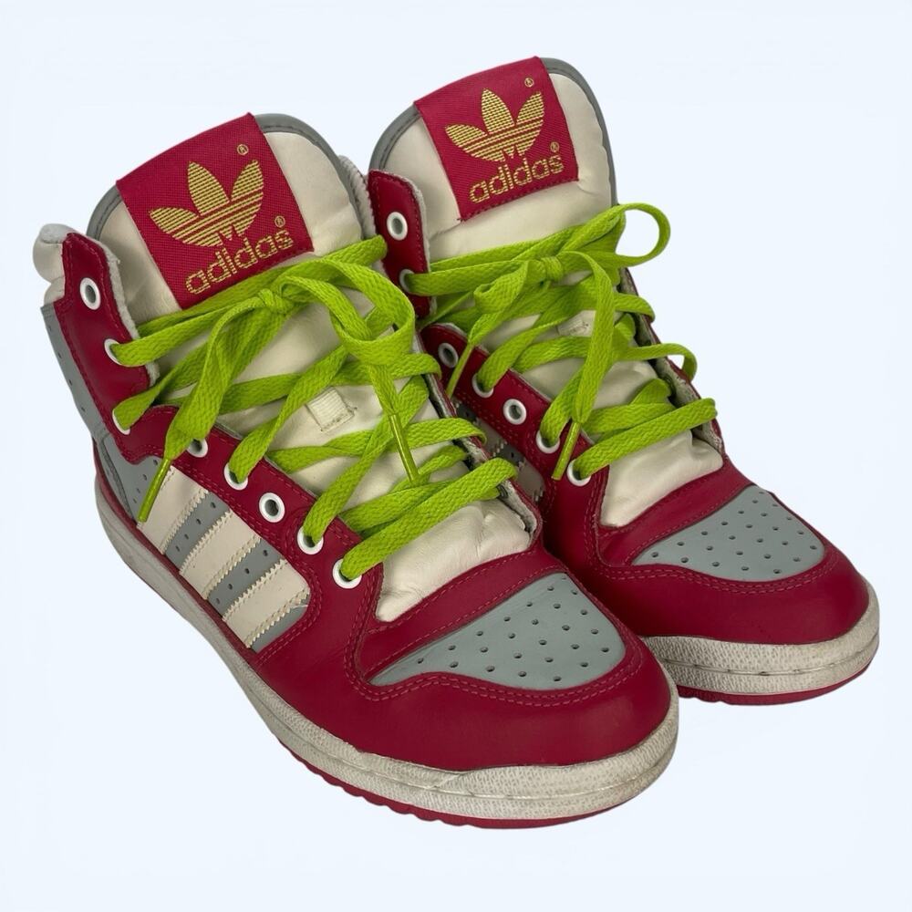 Adidas Originals Decade HI II Women's Size US 7 663902 Pink Gray Lime